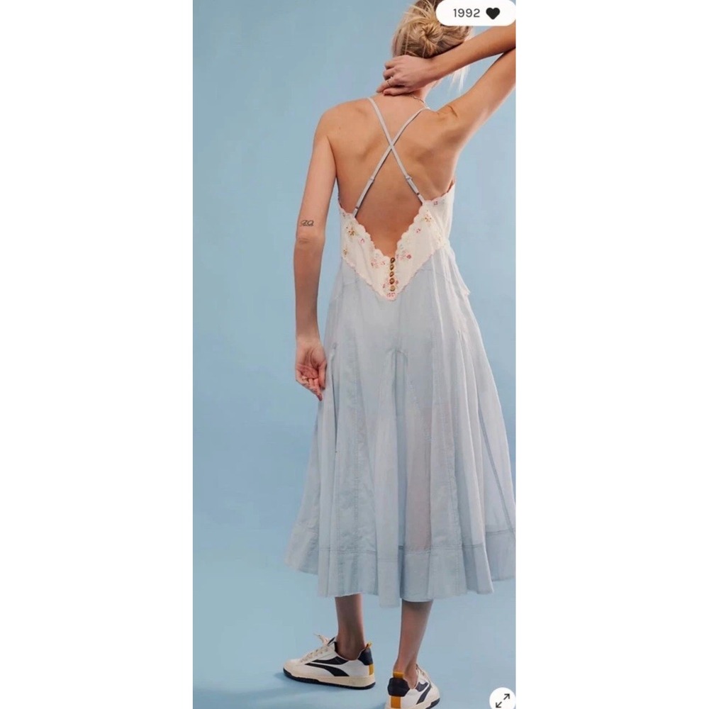 Free People This And That Embroidered Midi Dress S Excellent Condition - Picture 2 of 8